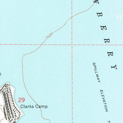 United States Geological Survey Strawberry Reservoir NW, UT (1966, 24000-Scale) digital map