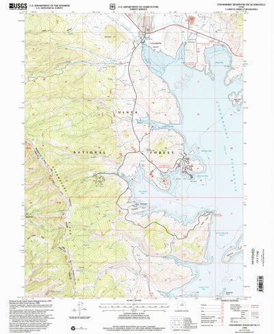 United States Geological Survey Strawberry Reservoir NW, UT (1998, 24000-Scale) digital map
