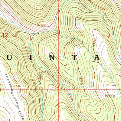 United States Geological Survey Strawberry Reservoir SE, UT (1996, 24000-Scale) digital map