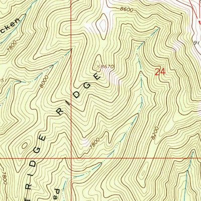 United States Geological Survey Strawberry Reservoir SW, UT (1966, 24000-Scale) digital map