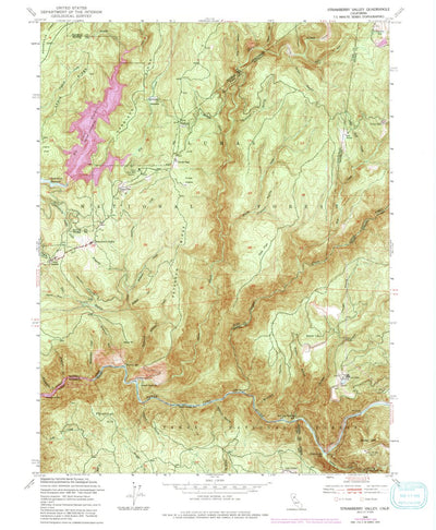United States Geological Survey Strawberry Valley, CA (1948, 24000-Scale) digital map