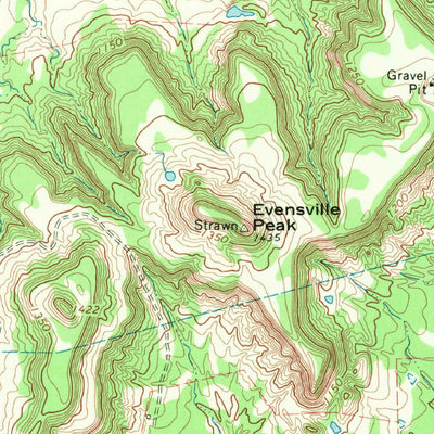 United States Geological Survey Strawn West, TX (1967, 24000-Scale) digital map