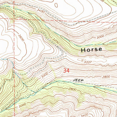 United States Geological Survey Stray Gulch, WA (1966, 24000-Scale) digital map