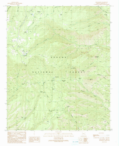 United States Geological Survey Strayhorse, AZ (1991, 24000-Scale) digital map