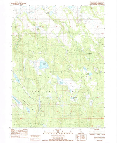 United States Geological Survey Straylor Lake, CA (1983, 24000-Scale) digital map