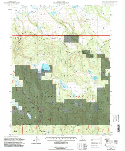 United States Geological Survey Straylor Lake, CA (1995, 24000-Scale) digital map