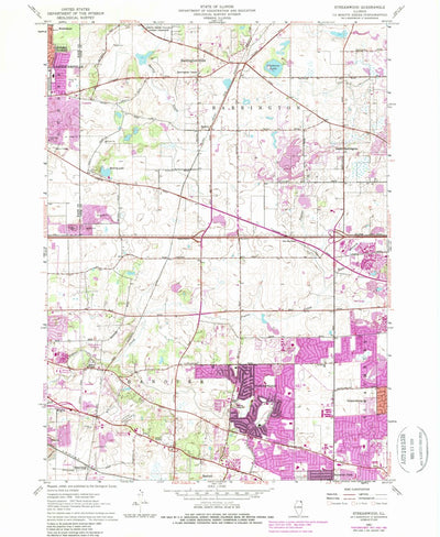 United States Geological Survey Streamwood, IL (1961, 24000-Scale) digital map