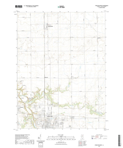 United States Geological Survey Streator North, IL (2021, 24000-Scale) digital map
