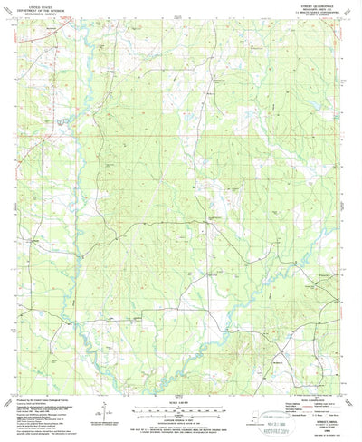 United States Geological Survey Street, MS (1988, 24000-Scale) digital map