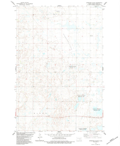 United States Geological Survey Streeter Flats, ND (1983, 24000-Scale) digital map