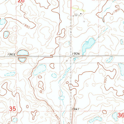 United States Geological Survey Streeter Flats, ND (1983, 24000-Scale) digital map