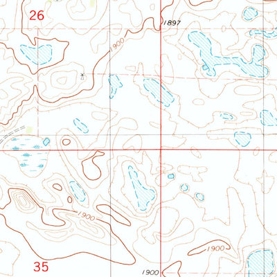 United States Geological Survey Streeter SE, ND (1983, 24000-Scale) digital map