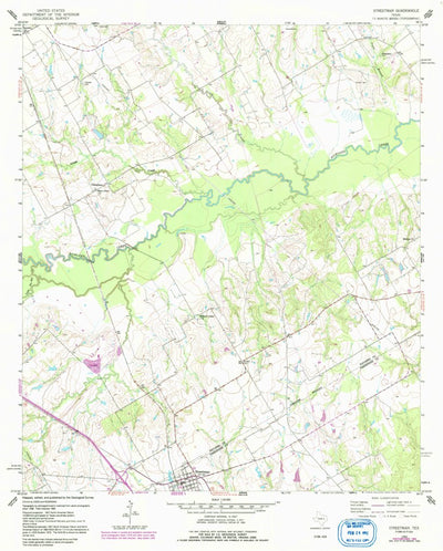 United States Geological Survey Streetman, TX (1960, 24000-Scale) digital map