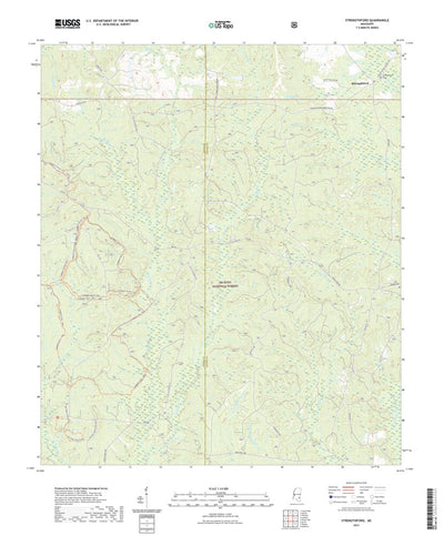 United States Geological Survey Strengthford, MS (2021, 24000-Scale) digital map
