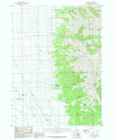 United States Geological Survey Strevell, ID (1985, 24000-Scale) digital map