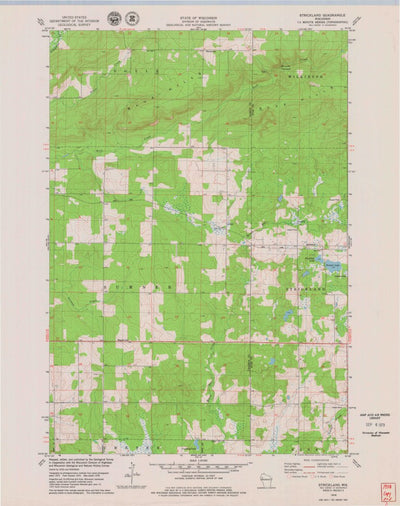 United States Geological Survey Strickland, WI (1978, 24000-Scale) digital map