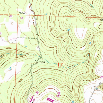 United States Geological Survey Strickler, AR (1970, 24000-Scale) digital map