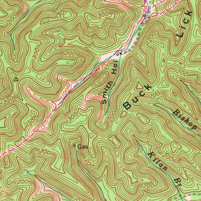 United States Geological Survey Stricklett, KY (1951, 24000-Scale) digital map