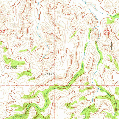 United States Geological Survey String Buttes, ND (1970, 24000-Scale) digital map