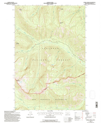 United States Geological Survey String Creek, MT (1994, 24000-Scale) digital map