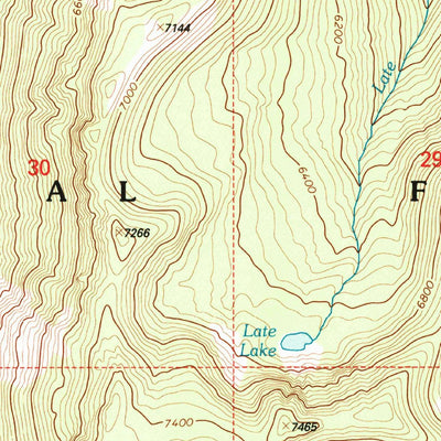 United States Geological Survey String Creek, MT (1994, 24000-Scale) digital map