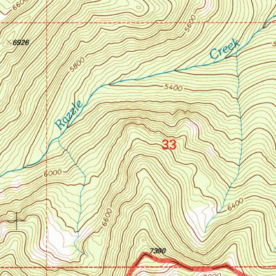 United States Geological Survey String Creek, MT (1994, 24000-Scale) digital map