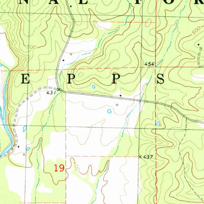 United States Geological Survey Stringtown, MO (1980, 24000-Scale) digital map