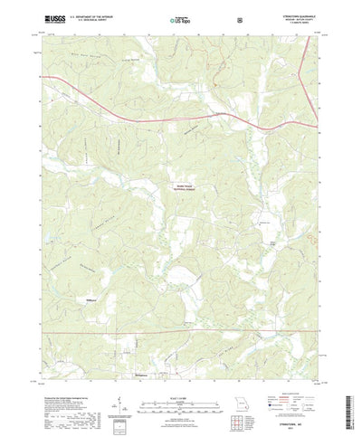 United States Geological Survey Stringtown, MO (2021, 24000-Scale) digital map