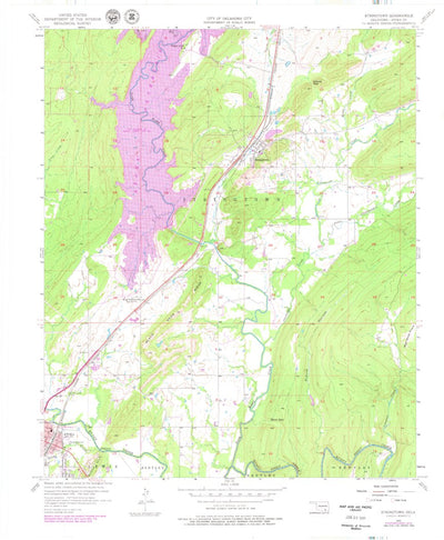 United States Geological Survey Stringtown, OK (1956, 24000-Scale) digital map