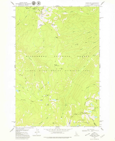 United States Geological Survey Stripe Mountain, ID (1979, 24000-Scale) digital map
