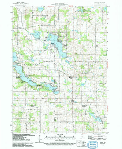 United States Geological Survey Stroh, IN (1993, 24000-Scale) digital map