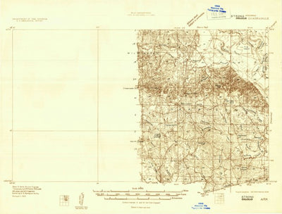 United States Geological Survey Strong, AR-LA (1933, 62500-Scale) digital map