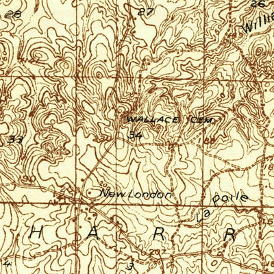 United States Geological Survey Strong, AR-LA (1933, 62500-Scale) digital map