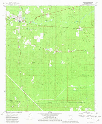 United States Geological Survey Strong, AR-LA (1981, 24000-Scale) digital map