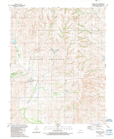 United States Geological Survey Strong City, OK (1989, 24000-Scale) digital map