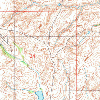 United States Geological Survey Strong City, OK (1989, 24000-Scale) digital map