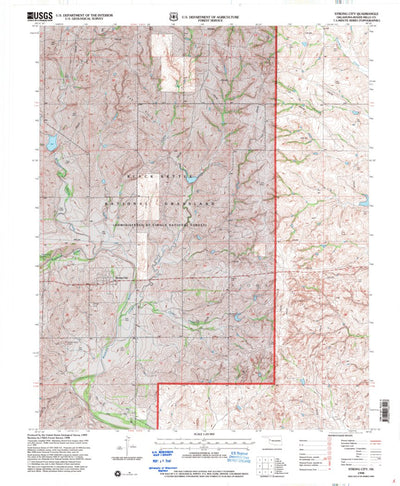 United States Geological Survey Strong City, OK (1998, 24000-Scale) digital map
