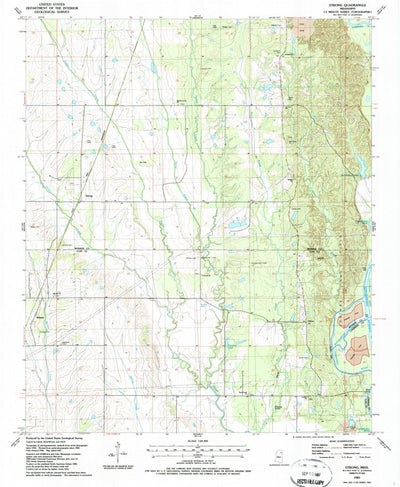 United States Geological Survey Strong, MS (1987, 24000-Scale) digital map