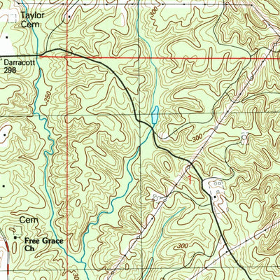United States Geological Survey Strong, MS (1987, 24000-Scale) digital map