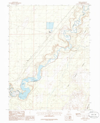 United States Geological Survey Strong, UT (1985, 24000-Scale) digital map