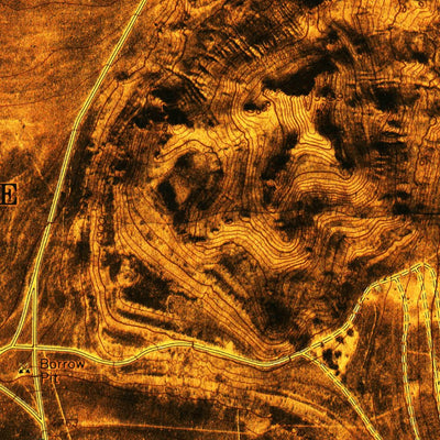 United States Geological Survey Strongs Knob, UT (1969, 24000-Scale) digital map
