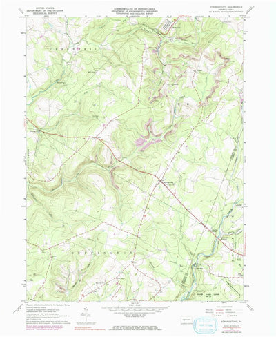 United States Geological Survey Strongstown, PA (1961, 24000-Scale) digital map