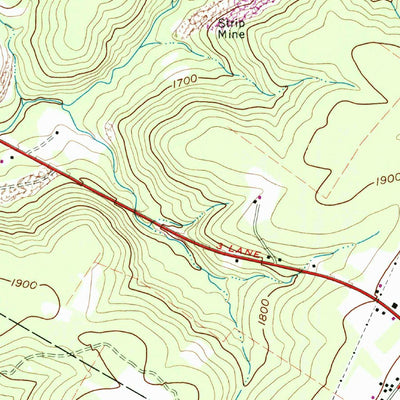 United States Geological Survey Strongstown, PA (1961, 24000-Scale) digital map