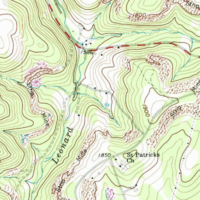 United States Geological Survey Strongstown, PA (1961, 24000-Scale) digital map