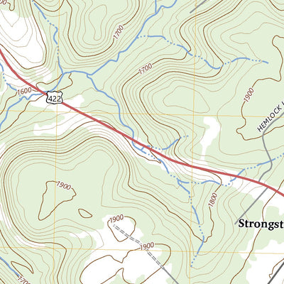 United States Geological Survey Strongstown, PA (2023, 24000-Scale) digital map