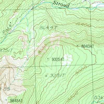 United States Geological Survey Stroud Creek, ID (1989, 24000-Scale) digital map