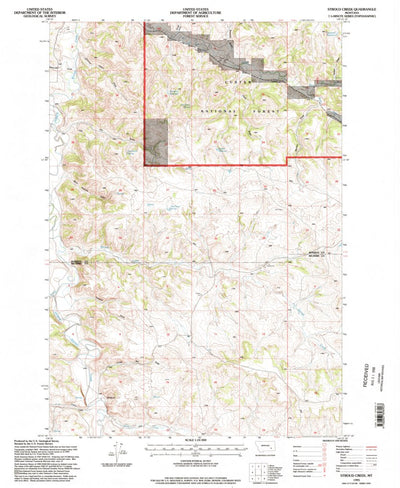 United States Geological Survey Stroud Creek, MT (1995, 24000-Scale) digital map