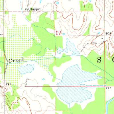 United States Geological Survey Stroud South, OK (1974, 24000-Scale) digital map