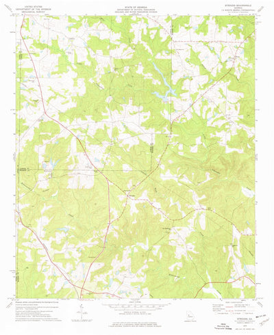 United States Geological Survey Strouds, GA (1974, 24000-Scale) digital map