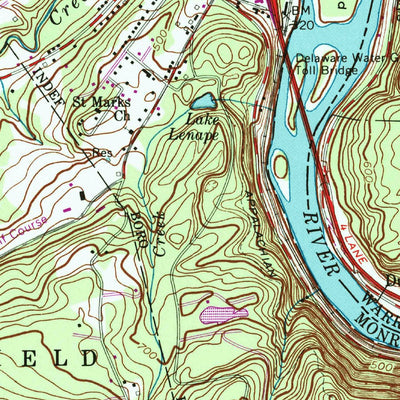 United States Geological Survey Stroudsburg, PA-NJ (1992, 24000-Scale) digital map